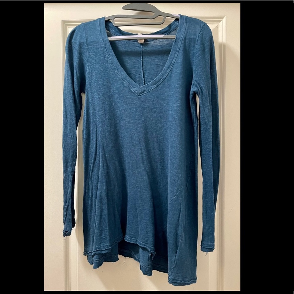 Blue Free People Tunic, size small